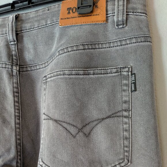 TOLL Men's Jeans Gray 34 x 32 (slightly longer) - Picture 4 of 10